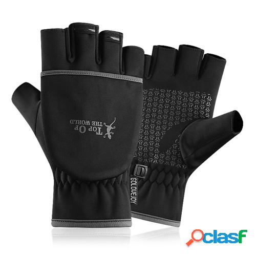 Guantes sin dedos con fundas abatibles Invierno Cálido