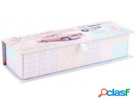 Joyeros HOGAR Y MÁS Poliester Coche Rojo (23 x 8 x 5,50 cm)