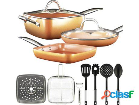 Juego Sartenes GRIDINLUX Set 12 piezas Cocina Inducción