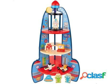 Juguete de Madera WOOMAX Cohete de madera (3 años)