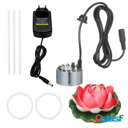 KKmoon 24V 24W Ultrasonic Mist Maker con 12 lámparas LED