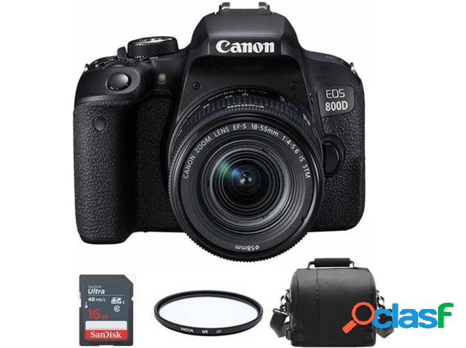 Kit Cámara Réflex CANON EOS 800D EF-S 18-55mm F4-5.6 IS