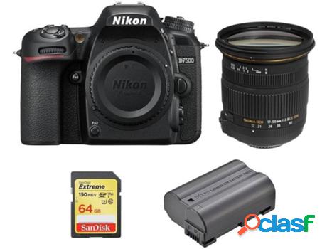 Kit Cámara Réflex NIKON D7500 + SIGMA 17-50MM F2.8 EX DC