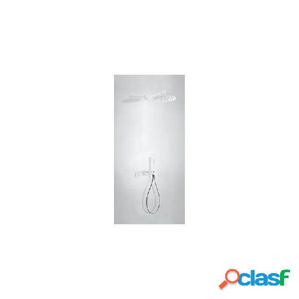 Kit ducha tres exclusive study empotrado blanco mate