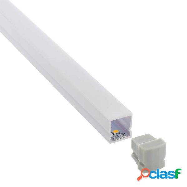 Kit - perfil plástico cub ip68 para tiras led 1 metro