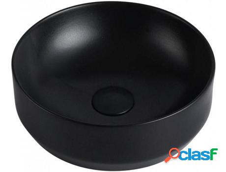 Lavabo VENTE-UNIQUE Kanelle (Negro - Cerámica - 12x35x35
