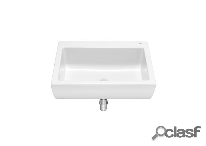Lavabo de porcelana Roca Access mural sin agujero para