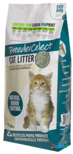 Lecho Higiénico de Papel Reciclado BreederCelect para Gatos