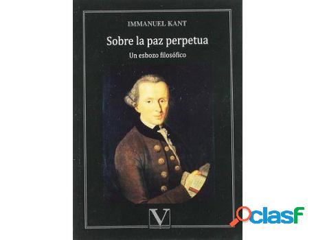 Libro Sobre La Paz Perpetua de Immanuel Kant (Español)
