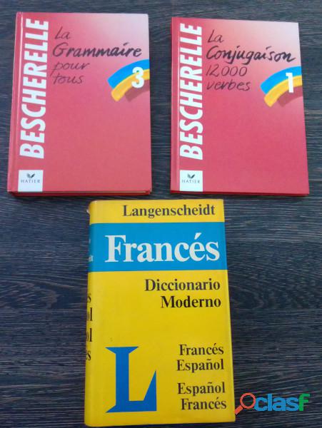 Libros de frances y diccionario