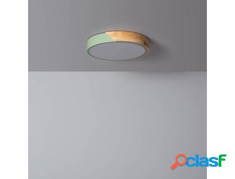 Lámpara LED LEDKIA Circular (Verde - LED Integrado - 18 W)