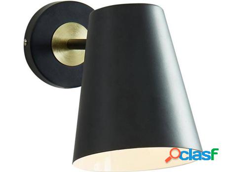 Lámpara de Pared OZAIA Trevis (Metal - Negro - 33x14x16 cm)