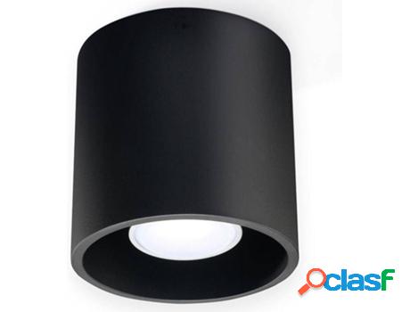 Lámpara de Techo OZAIA Orbas (Negro - Metal - 10x10x10 cm)