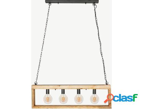 Lámpara de Techo VENTA-UNICA Olius (Marrón - Madera y