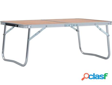 Mesa VIDAXL de camping plegable (Marrón - 60x40x26 cm)