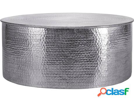 Mesa de Centro WOMO-DESIGN Rojo Aluminio Plateado (76 x 32