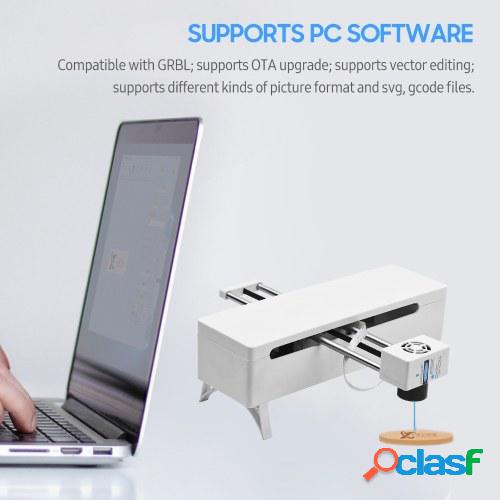 Máquina de grabado láser de 450nm 40W Soporte de longitud