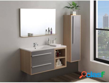 Mueble de Baño VENTA-UNICA Jasmine (Aglomerado - Gris -