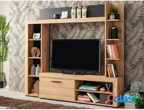 Mueble de TV VENTA-UNICA (Beis - Madera - 157.5 x 172.5 x 33