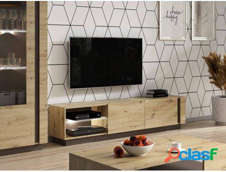 Mueble de TV VENTA-UNICA (Beis - Madera - 45.5 x 187.5 x 40