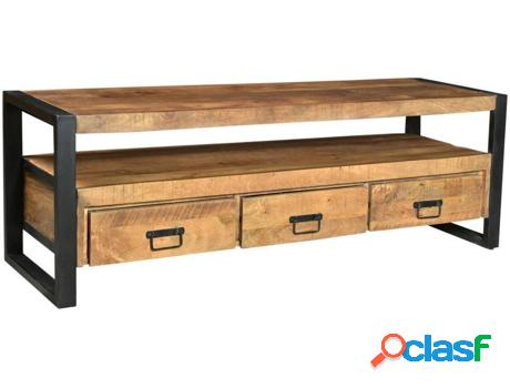 Mueble de TV VENTA-UNICA (Beis - Madera - 50 x 150 x 45 cm)