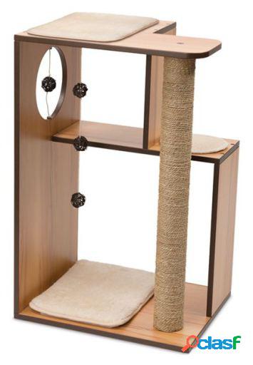 Mueble rascador para gatos v-box vesper Grande 50x40x78 cm