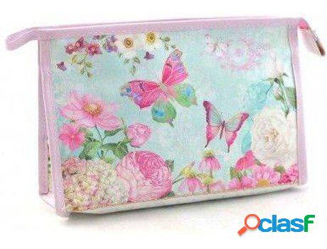 Neceser HOGAR Y MÁS Pvc De Mariposa (24.5 x 7 x 17 cm)