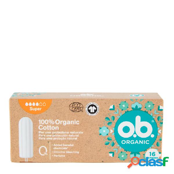 O.b. Organic Cotton tampones super caja 16 unidades