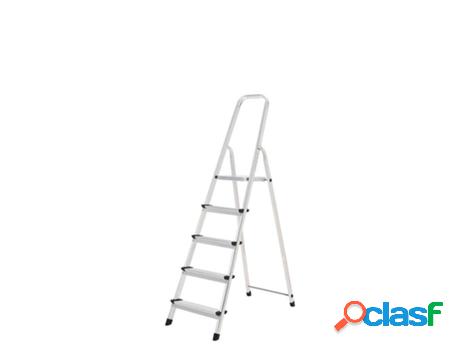 Oryx escalera aluminio 5 peldaños plegable, uso doméstico,