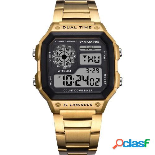 PANARS Reloj deportivo digital para hombre Modo de hora dual
