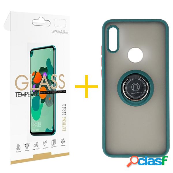 Pack 1 Película 2.5D + Funda SKYHE por Huawei Y6 2019 Gel