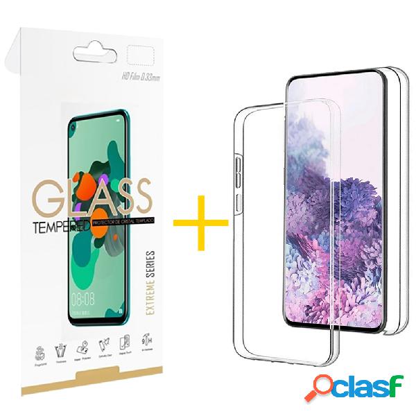 Pack 1 Película 2.5D + Funda SKYHE por Xiaomi Redmi 9 Dupla