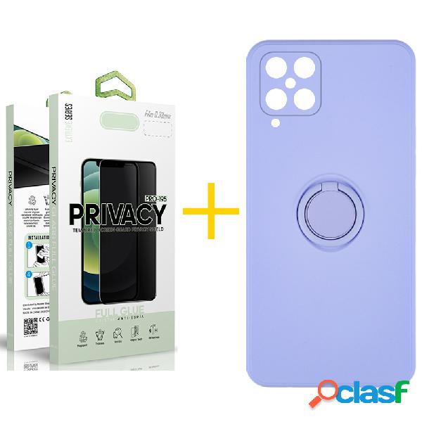 Pack 1 Película Antiespia + Funda SKYHE para Samsung Galaxy