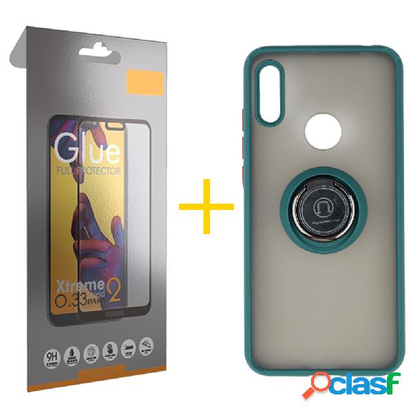 Pack 1 Película Full + Funda SKYHE por Huawei Y6 2019 Gel