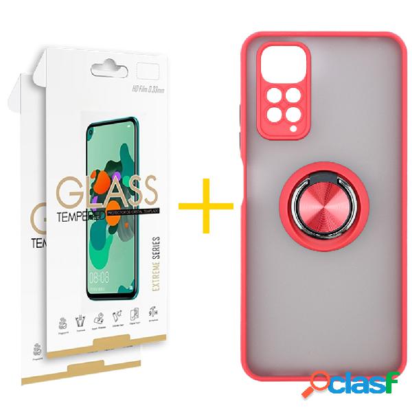 Pack 2 Películas 2.5D + Funda SKYHE para Xiaomi Redmi Note