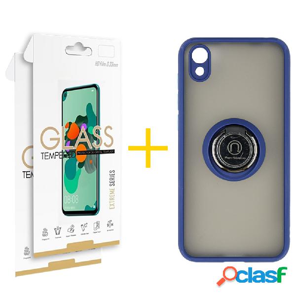 Pack 2 Películas 2.5D + Funda SKYHE por Huawei Y5 2019 Gel