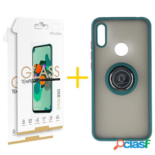 Pack 2 Películas 2.5D + Funda SKYHE por Huawei Y6 2019 Gel