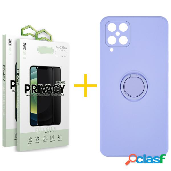 Pack 2 Películas Antiespia + Funda SKYHE para Samsung