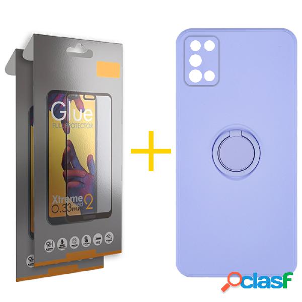 Pack 2 Películas Full + Funda SKYHE para Samsung Galaxy