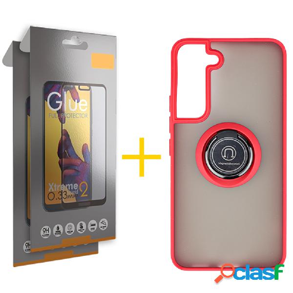 Pack 2 Películas Full + Funda SKYHE para Samsung Galaxy S21