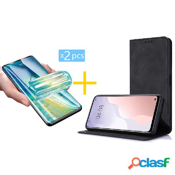 Pack 2 Películas + Funda SKYHE para Samsung Galaxy M12 Flip