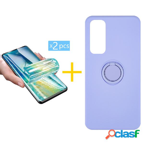 Pack 2 Películas + Funda SKYHE por Huawei P Smart 2021 Gel