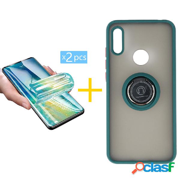 Pack 2 Películas + Funda SKYHE por Huawei Y6 2019 Gel