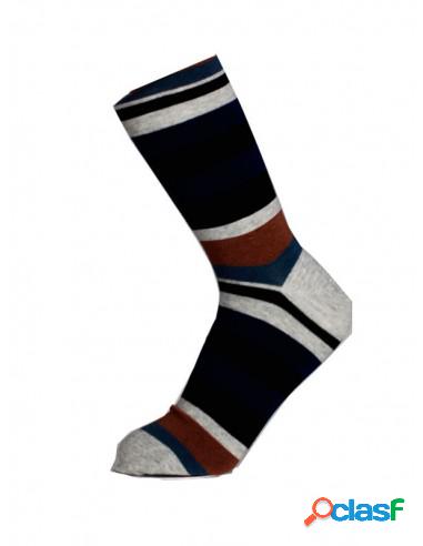 Pack 3 Calcetín Unisex Algodón Antipresión Azulón 40-46