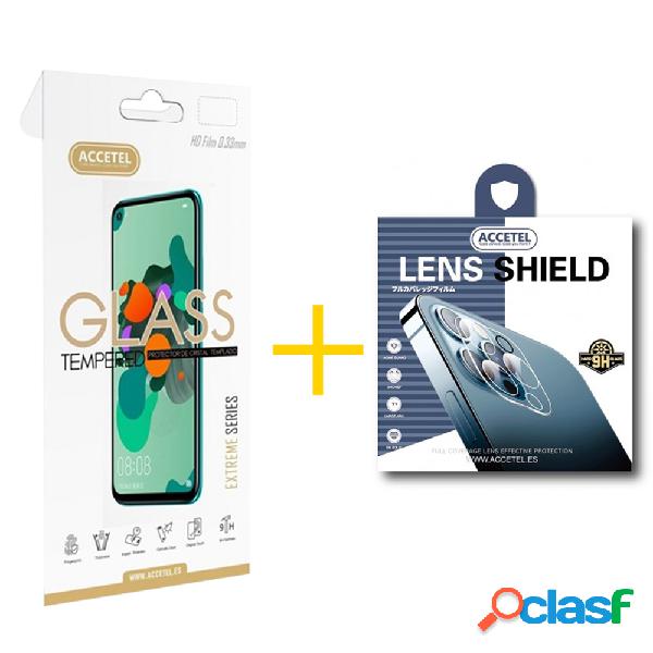 Pack Película 2.5D + Película de Cámara Trasera ACCETEL