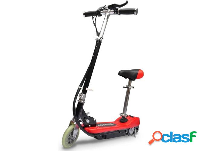 Patinete Eléctrico VIDAXL 120 W Rojo