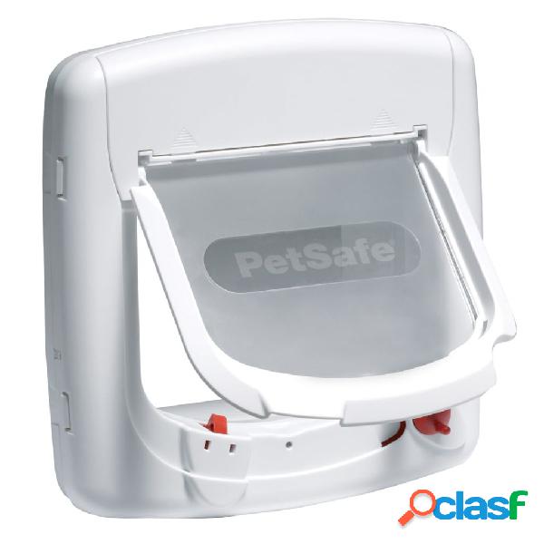 PetSafe Gatera magnética de 4 posiciones Deluxe 400 blanca