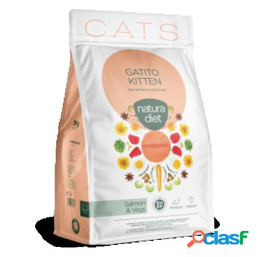 Pienso para Gatitos de Salmón 3 Kg Natura Diet