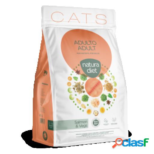 Pienso para Gatos Adultos de Salmón 3 Kg Natura Diet