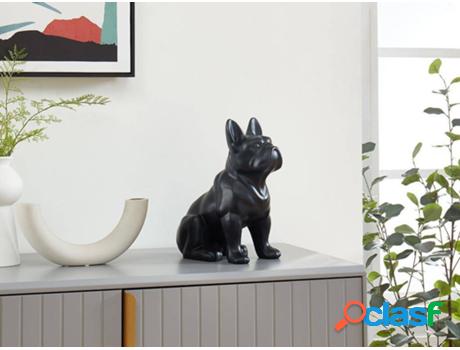 Pieza Decorativa OZAIA Doggo (Resina - Negro - 32x27x16 cm)